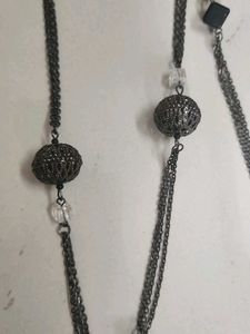 Beads and Adjustable Metal String Statement Pieces