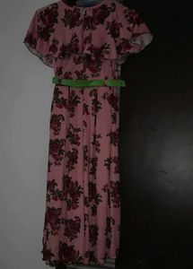 A Pink Dress With Flowers