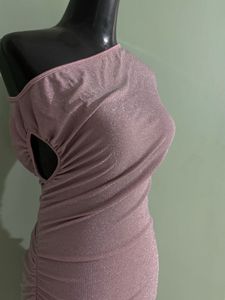 Sparkly One-Shoulder Dress