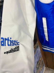 ZARA BLUE VARSITY JACKET 100% ORIGINAL M(40)