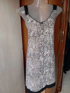 Leopard Print Slip Dress