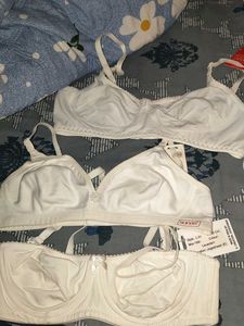 White Bras - Set of 3