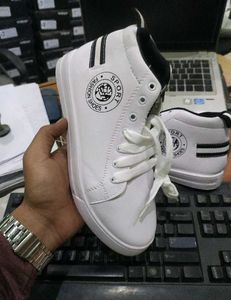 White High-Top Sneakers