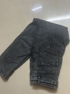 High Waist Acid Wash Denim Jeans