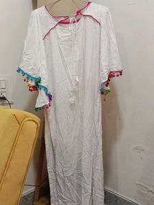 White Beautiful Umbrella Pom Sleeve