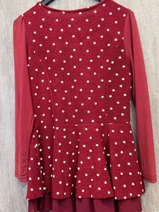 Trendy Bell Maroon Top