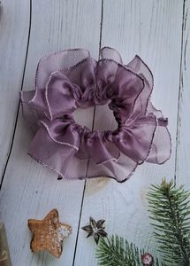 Organza Ruffle Scrunchie