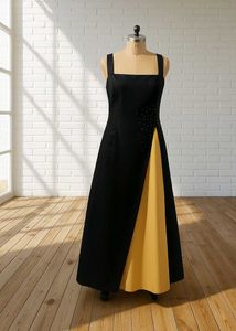 Vintage Black Embellished Dress