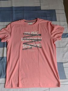 Pink Graphic Print T-Shirt