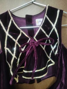 Velvet Party Crop Top high quality vel