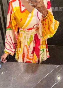Colorful Printed Dress