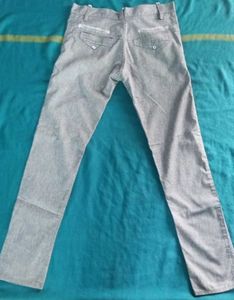 Gray Casual Pants
