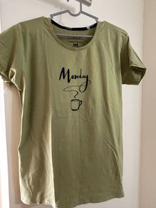 Olive Green Monday T-shirt