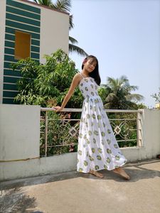 Cute Korean Aesthetic Floral Dress