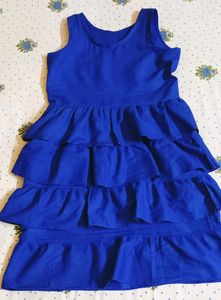 Blue Layered Dress Sleeveless Swap Available