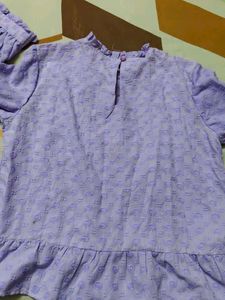 Lavender Ruffle Blouse