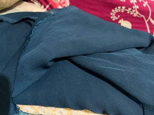 Elegant teal Blue Fabric Piece