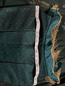Green crop Top With Skirt