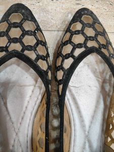 Stylish Black Net Flats