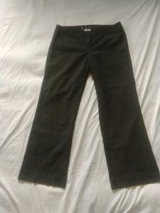 Dark Brown Flare Leg Trousers