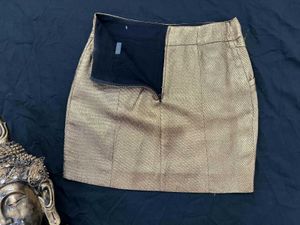 Gold Mini Skirt