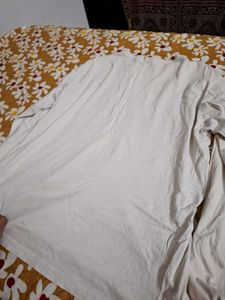 White Long Sleeve T-Shirt Xl