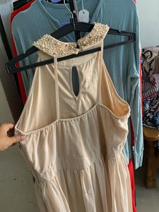 Elegant Pearl Embellished Dress