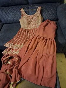 Embroidered Indian Outfit