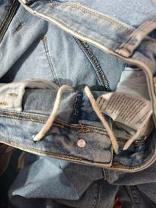 Here &amp;Now Wide Leg Open Jeans