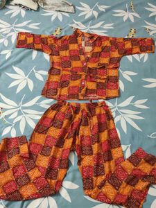 Vintage Bandhani Pajama Set