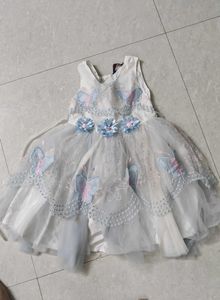 Butterfly White Frock