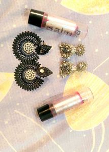 Earrings and Lip Balms Bundle