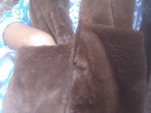 Faux Fur Brown Scarf