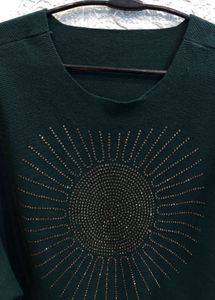 🇮🇹 Italy Imported Embellished Woolen Top