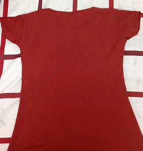 Rust Butterfly Embellished Top