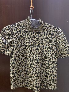 ZARA Leopard Print Top