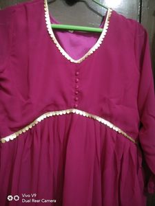 New Gown With Dupatta
