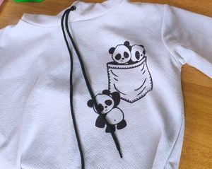 Cute Panda Print Hoodie
