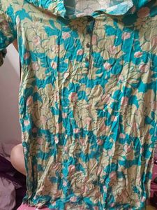 Floral Print Casual Kurti