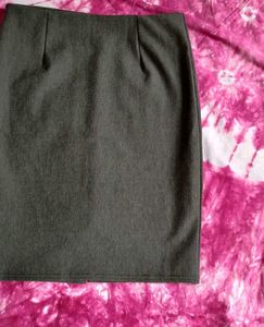 Grey Pencil Skirt