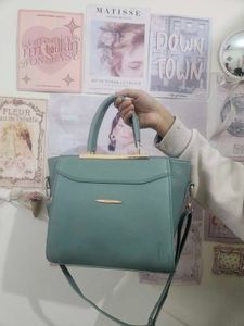 Elegant Turquoise Handbag