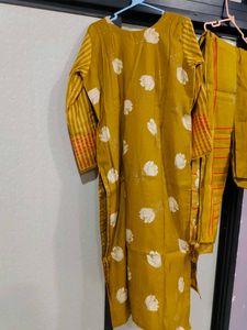 muslin kurti pant set