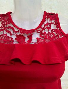 Hot Red Mini Dress For Girl&#39;s