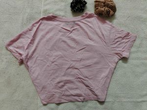 Pink Crop Tee