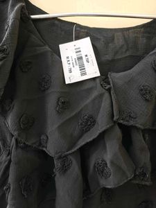 Elegant Black Ruffle Top