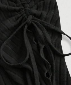 Black One Shoulder Korean Top