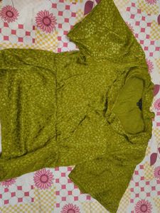 Green Patterned Top