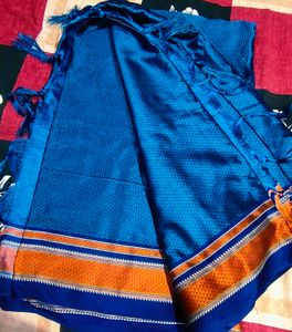 Khan Saree Blue Colour