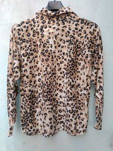 New With Tag Korean Leopard Print Cc Shirt