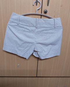 White Stripe Shorts